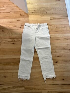 Madewell Perfect Vintage Jeans Size 30 in Tile White